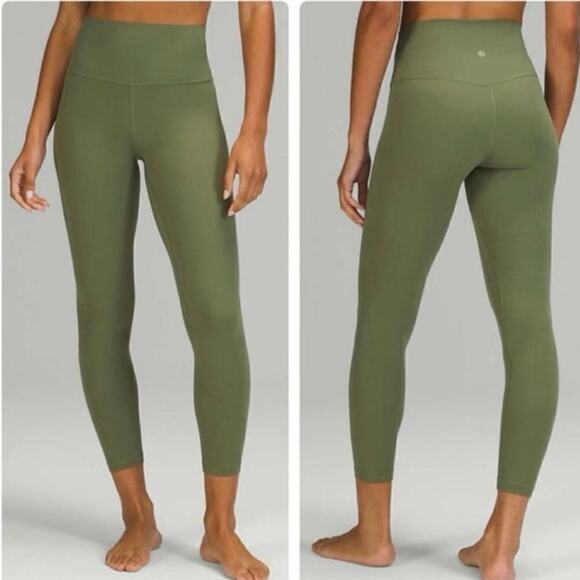 Lululemon Align High-Rise Pant 25" Green Women’s Size 4 Yoga Activewear - Picture 1 of 10